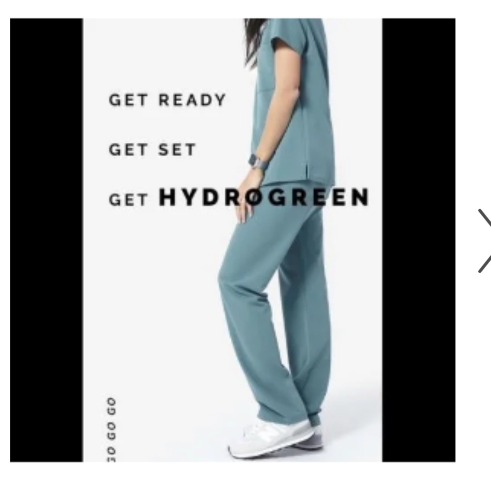 Figs women’s Kade scrub bottoms size M in Hydrogreen color